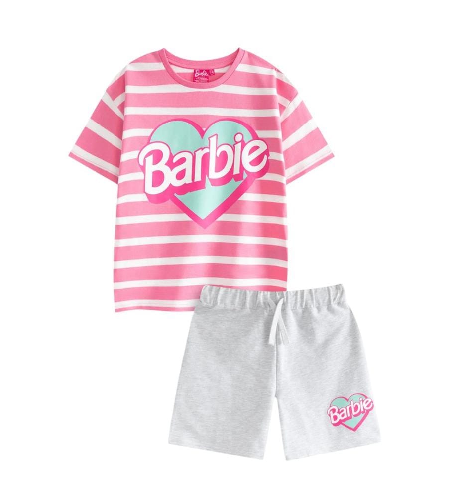 Barbie Set Superiore e Inferiore Logo Ragazze
