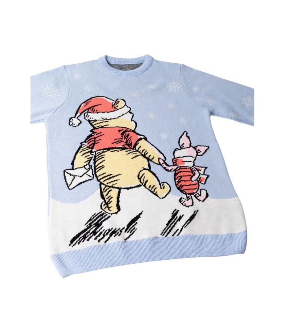 Winnie the Pooh Womens/Ladies Character Christmas Jumper
