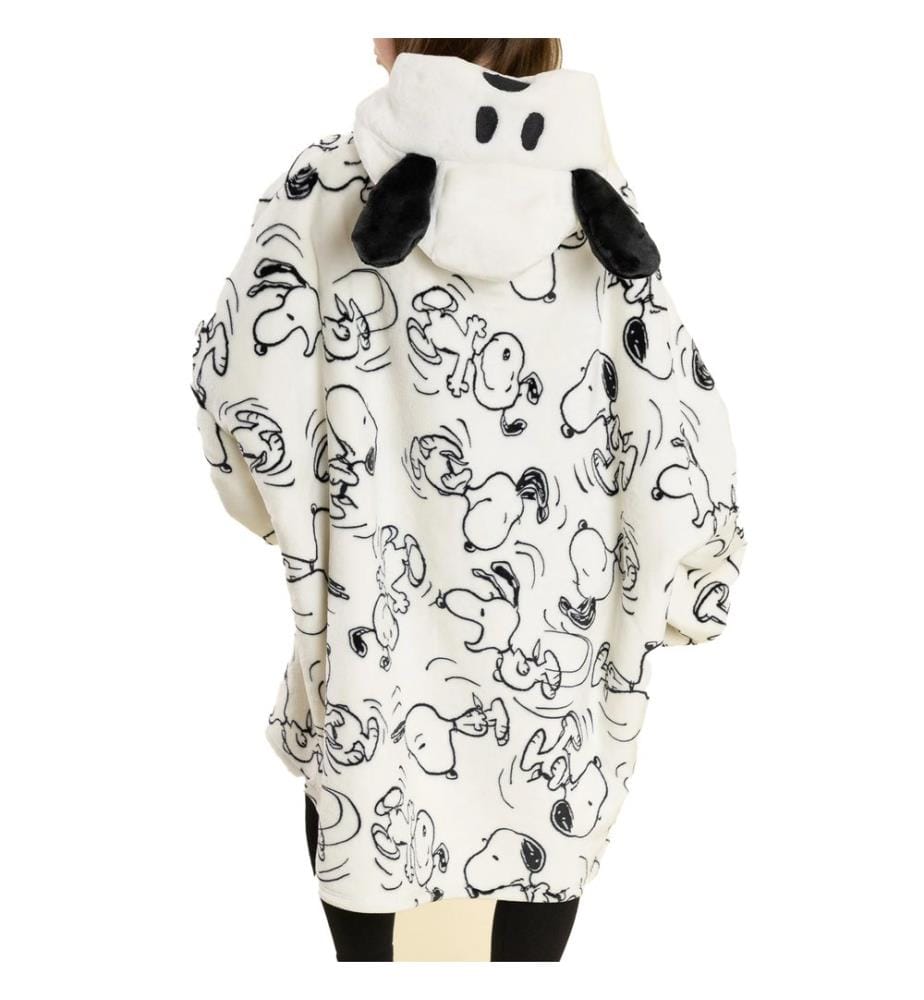 Peanuts Felpa con Cappuccio a Coperta Snoopy Donna