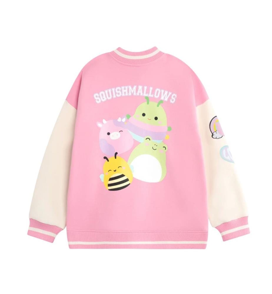 Squishmallows Girls Squish Squad Varsity Jacket