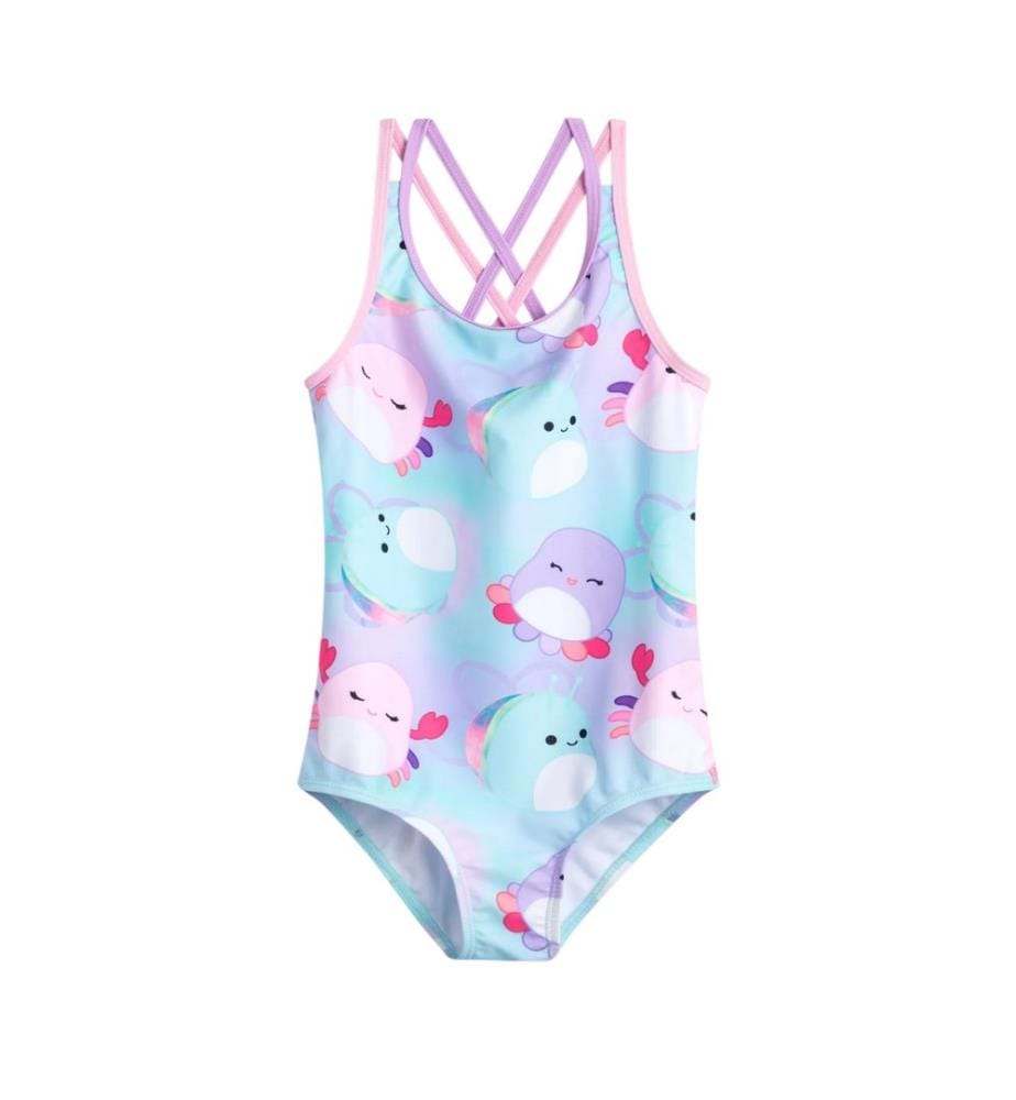 Squishmallows Costume da Bagno Intero Personaggi Stampa su intera superficie Ragazze