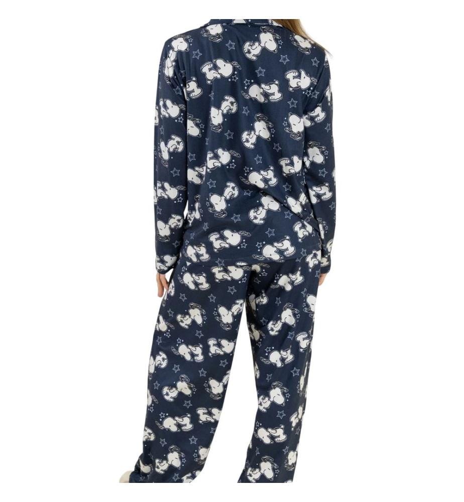Peanuts - Ensemble de pyjama long manches longues motif Snoopy - Femme