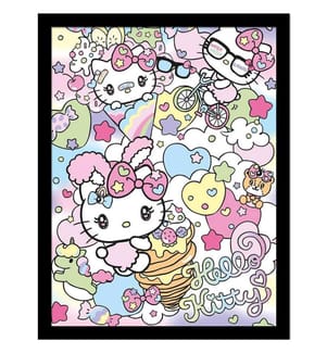 Hello KittyHarajuko Poster Incorniciato
