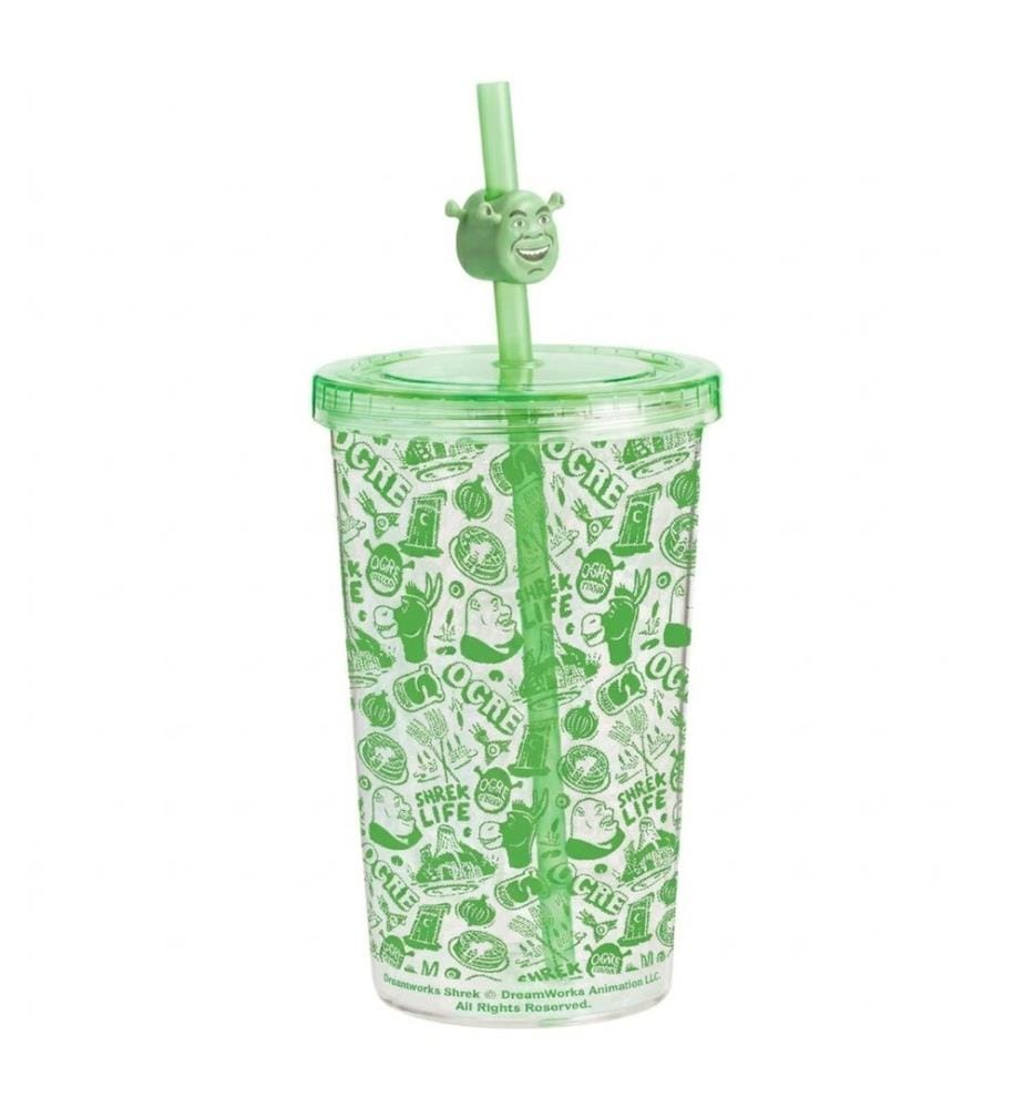 Shrek  Shrek Life Plastica Tazza con Cannuccia