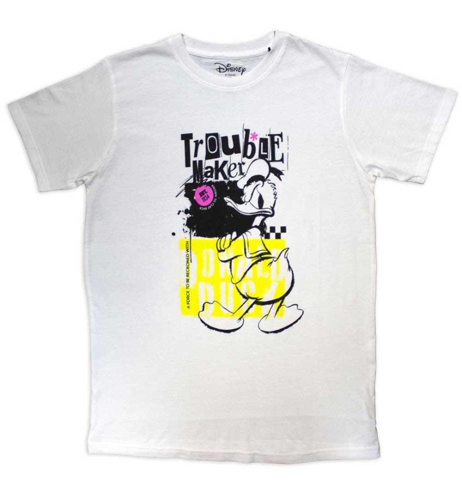 Donald Duck - "Trouble Maker" T-Shirt für Herren/Damen Unisex