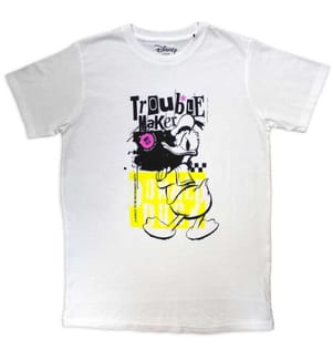 Donald Duck - "Trouble Maker" T-Shirt für Herren/Damen Unisex