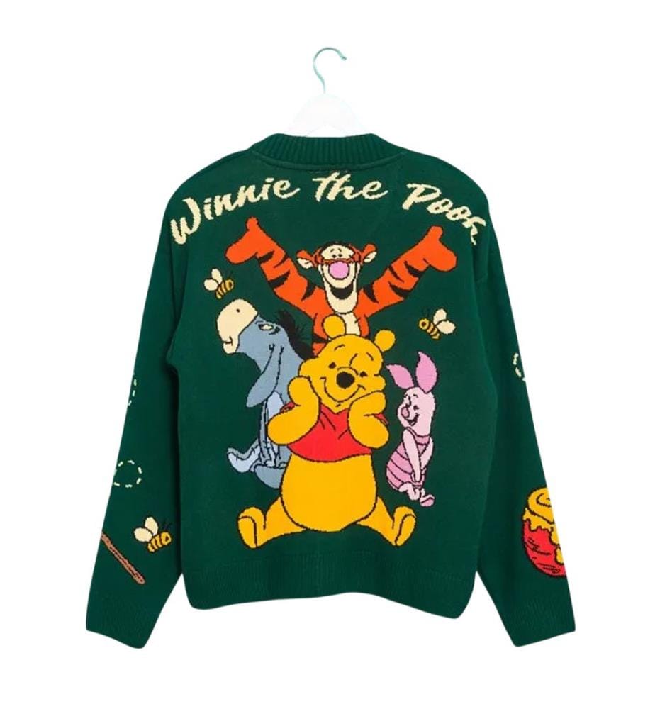 Winnie the Pooh Cardigan Lavorato a maglia Adulto Unisex