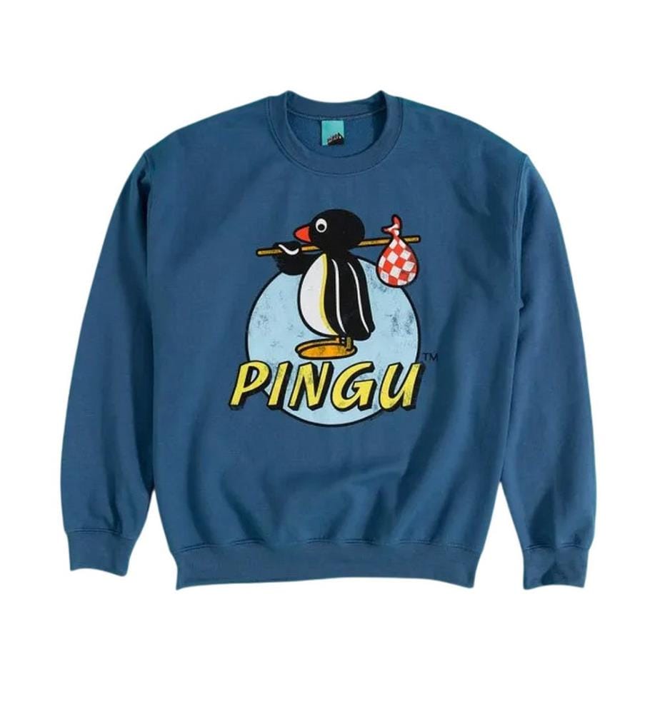 Pingu - Sweat motif/style logo classique - Adulte