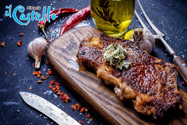 3-Gang-Dinner mit Rindsentrecôte