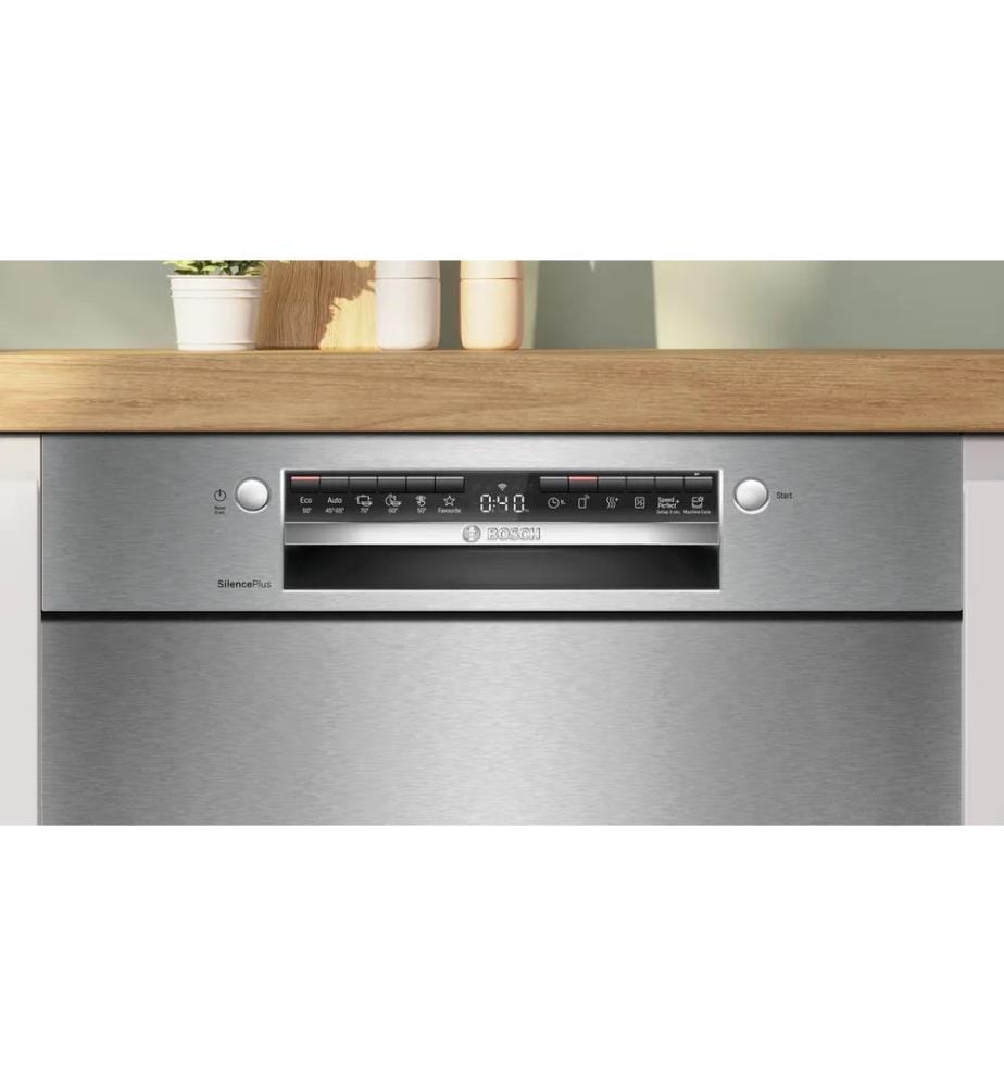 Série 4 Lave-vaisselle sous plan 60 cm Acier brossé - Argent
