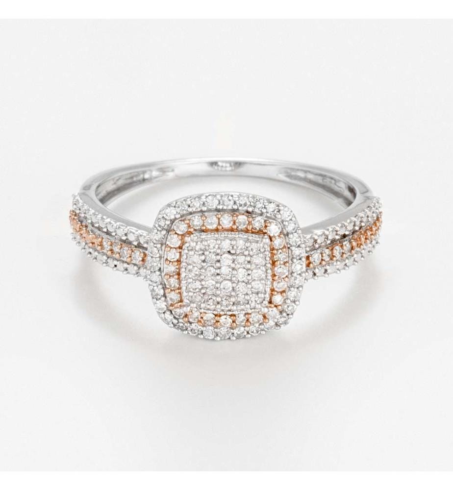 Carré Antique Ring - Two-tone Gold 375/1000