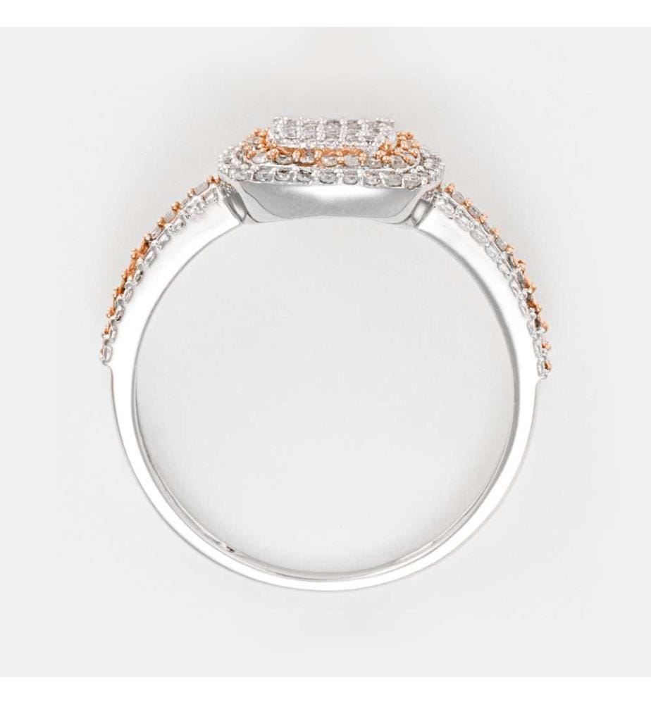 Carré Antique Ring - Two-tone Gold 375/1000
