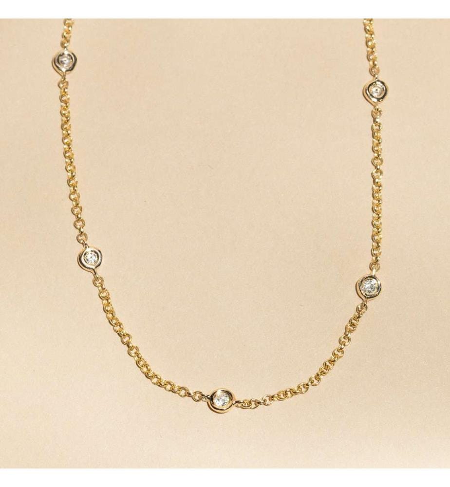 Sunshine necklace - Yellow gold 375/1000