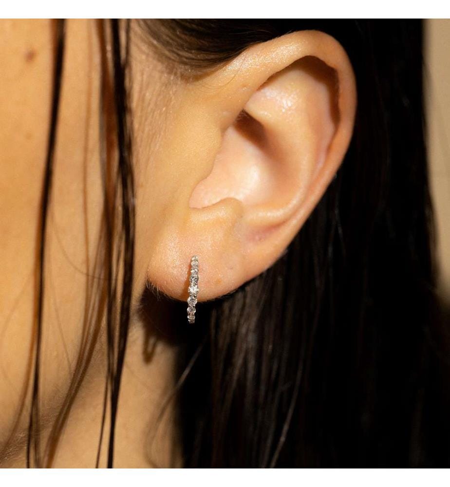 Euphorie Earrings - White Gold 375/1000