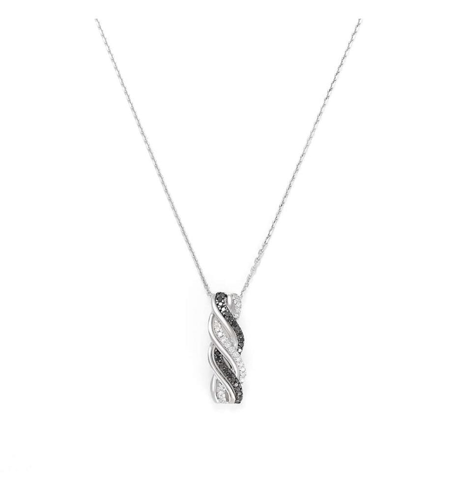 Loe" pendant - White gold 375/1000