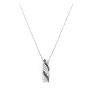 Pendente "Loe" - Oro bianco 375/1000