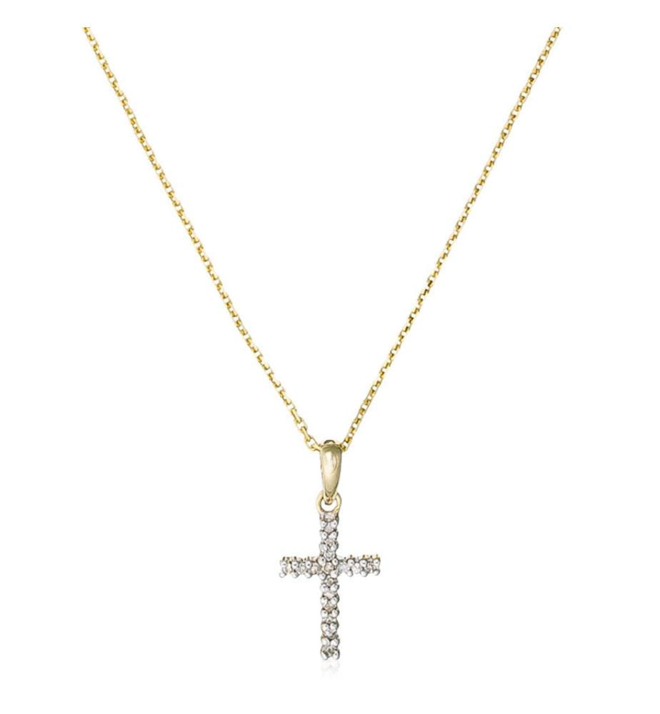 Croix Du Bonheur pendant - Yellow gold 375/1000