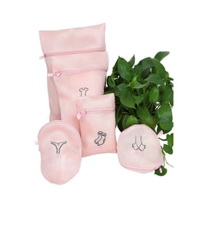 Lingerie Netz-Set - Rosa