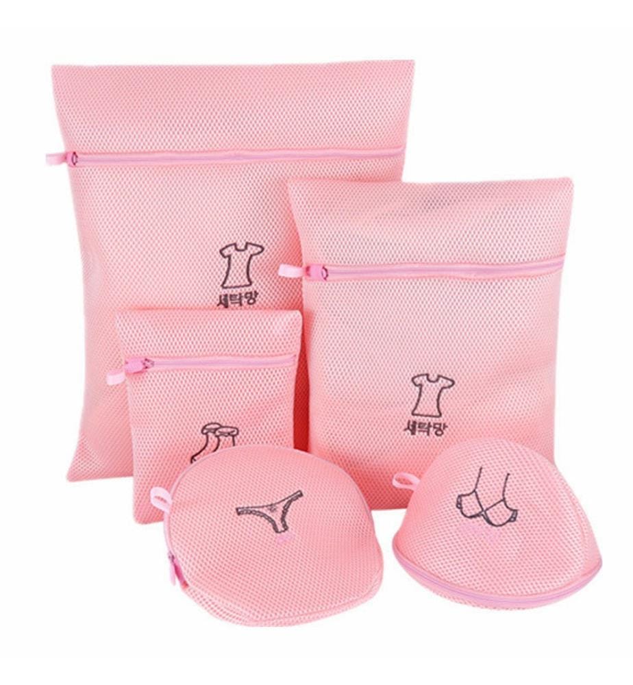 Lingerie Netz-Set - Rosa