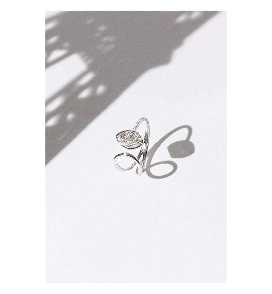Ring Luna - Weissgold 375/1000