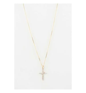 Anhänger "Mein gedrehtes Kreuz" - Gelbgold