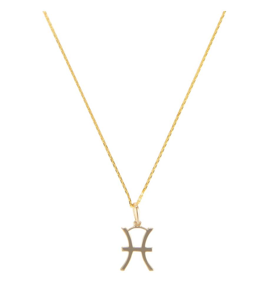 Astrologischer Anhänger Poisson - Gelbgold 375/1000
