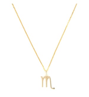 Astrologischer Anhänger Jungfrau - Gelbgold