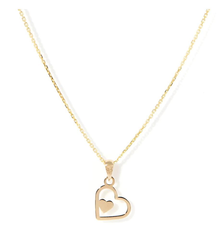 Ciondolo Coeur Coeur - Oro Giallo 375/1000