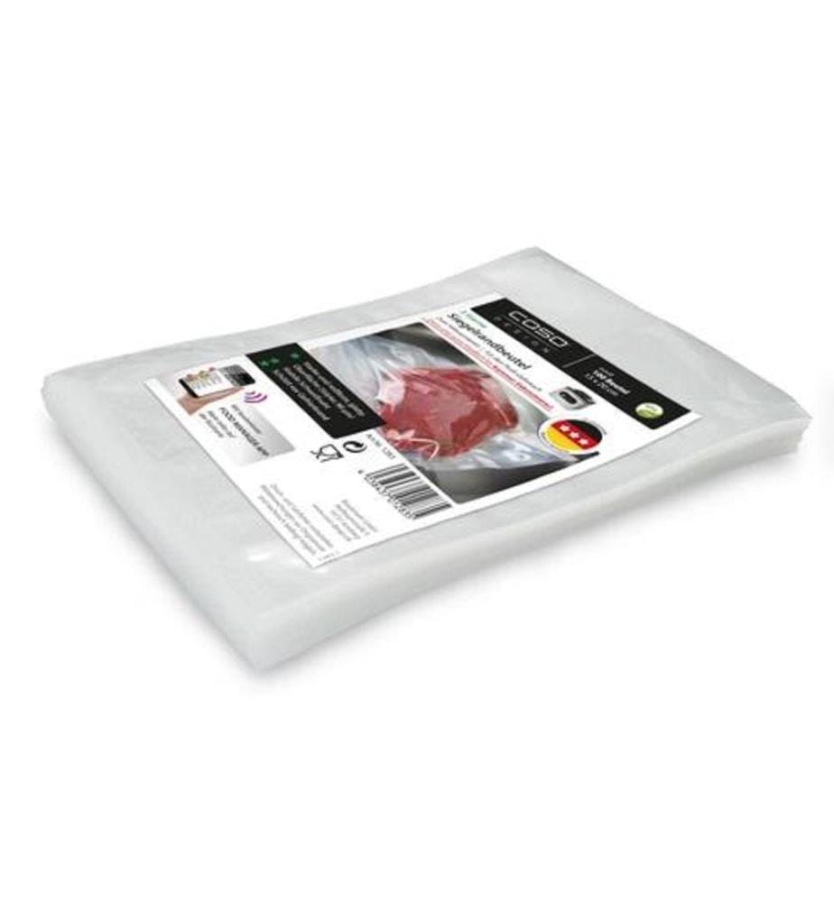 Packung mit 100 versiegelten Randbeuteln 15 x 20 cm - Transparent