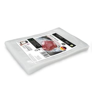 Packung mit 100 versiegelten Randbeuteln 15 x 20 cm - Transparent