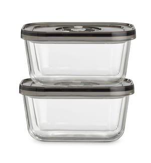 2er-Set Vakuum-Frischhalteboxen VacuBoxx Eco-Duo S