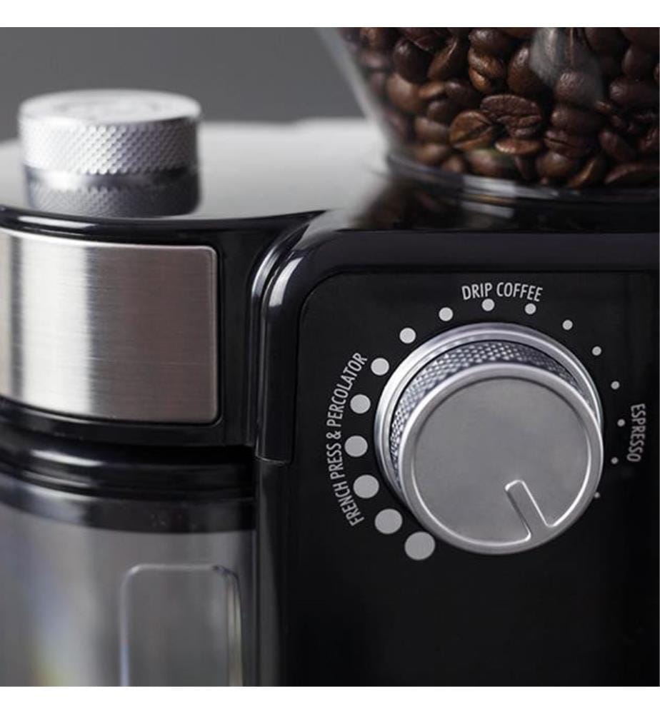 Moulin à Café Electrique Barista Crema - 150 W - Noir