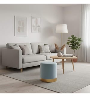 Mou Samt Pouf 36x40 cm