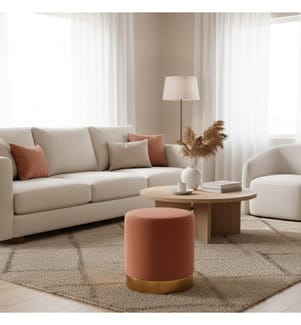 Mou Samt Pouf 36x40 cm