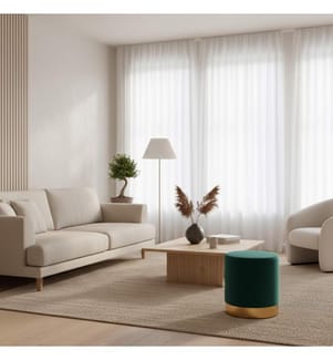 Mou Samt Pouf 36x40 cm