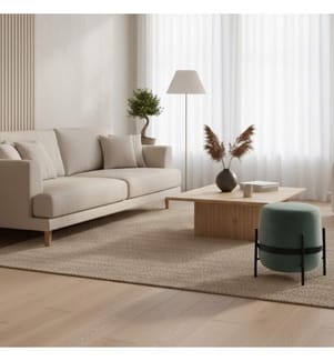 Beere Samt Pouf 38x38 cm