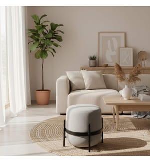 Beere Samt Pouf 38x38 cm