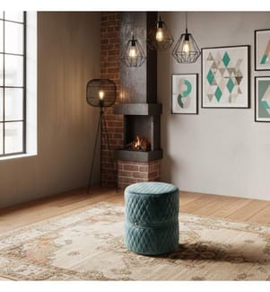 Macaron Samt Pouf 38x38 cm