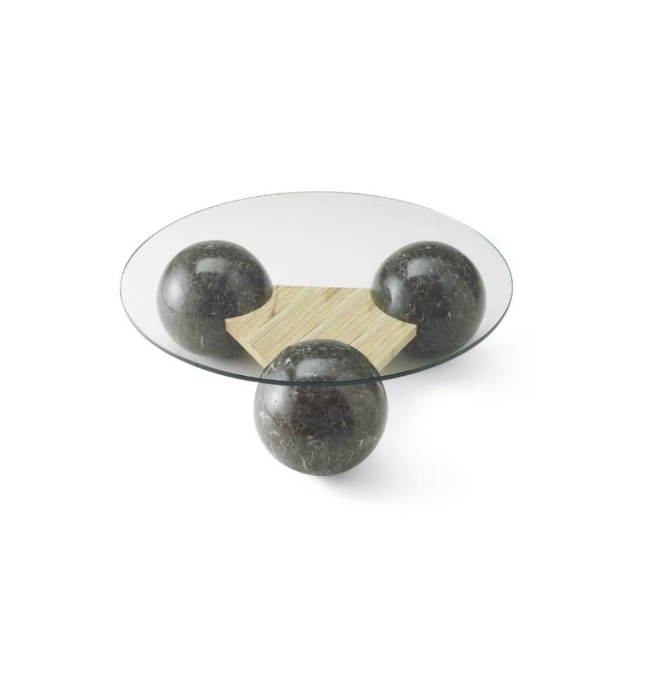 Sphere Fossil Stein Couchtisch 90x90 cm - Multicolor