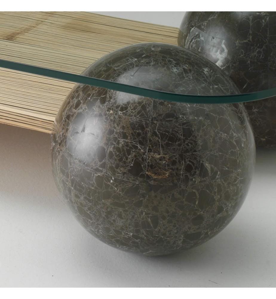 Sphere Fossil Stein Couchtisch 120x70 cm - Multicolor