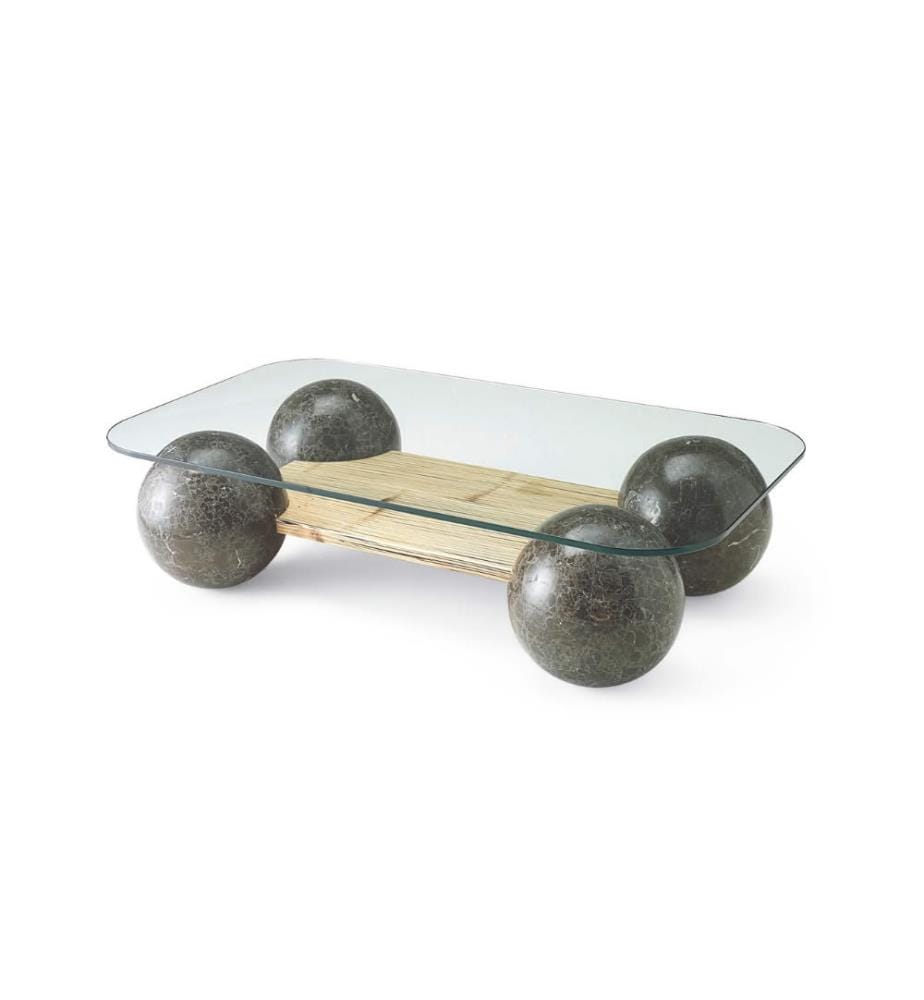 Sphere Fossil Stein Couchtisch 120x70 cm - Multicolor
