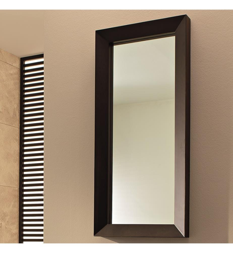 Specchio Holz-Spiegel 45x100x7 cm - Schwarz