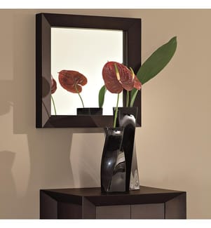 Specchio Holz-Spiegel 54x54x7 cm - Schwarz