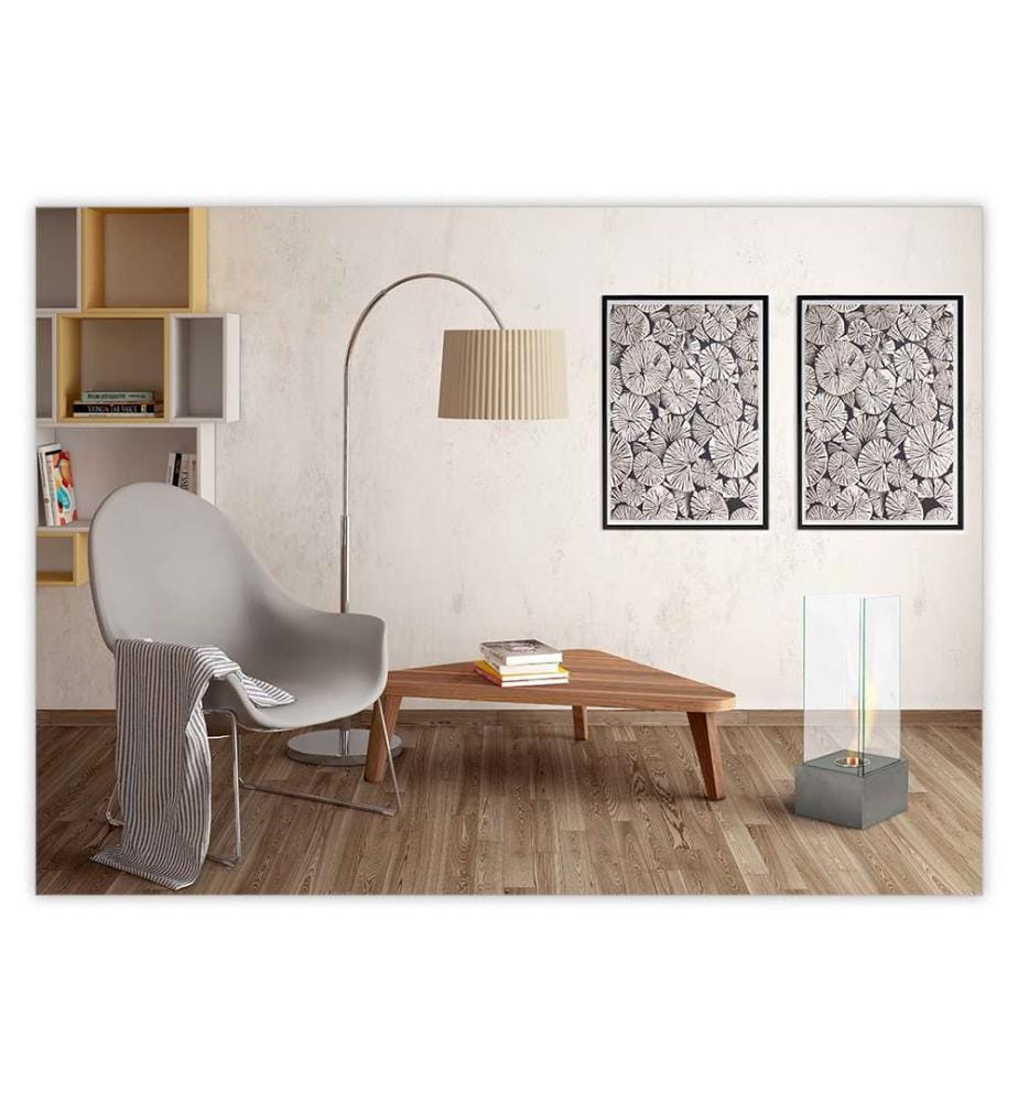 Levels Bioethanol-Kamin 25x25x65 cm - Chrom