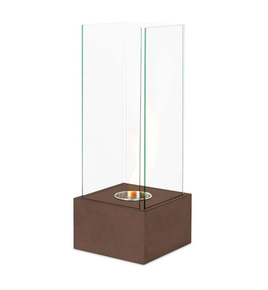 Levels Bioethanol-Kamin 25x25x65 cm - Rost und Chrom