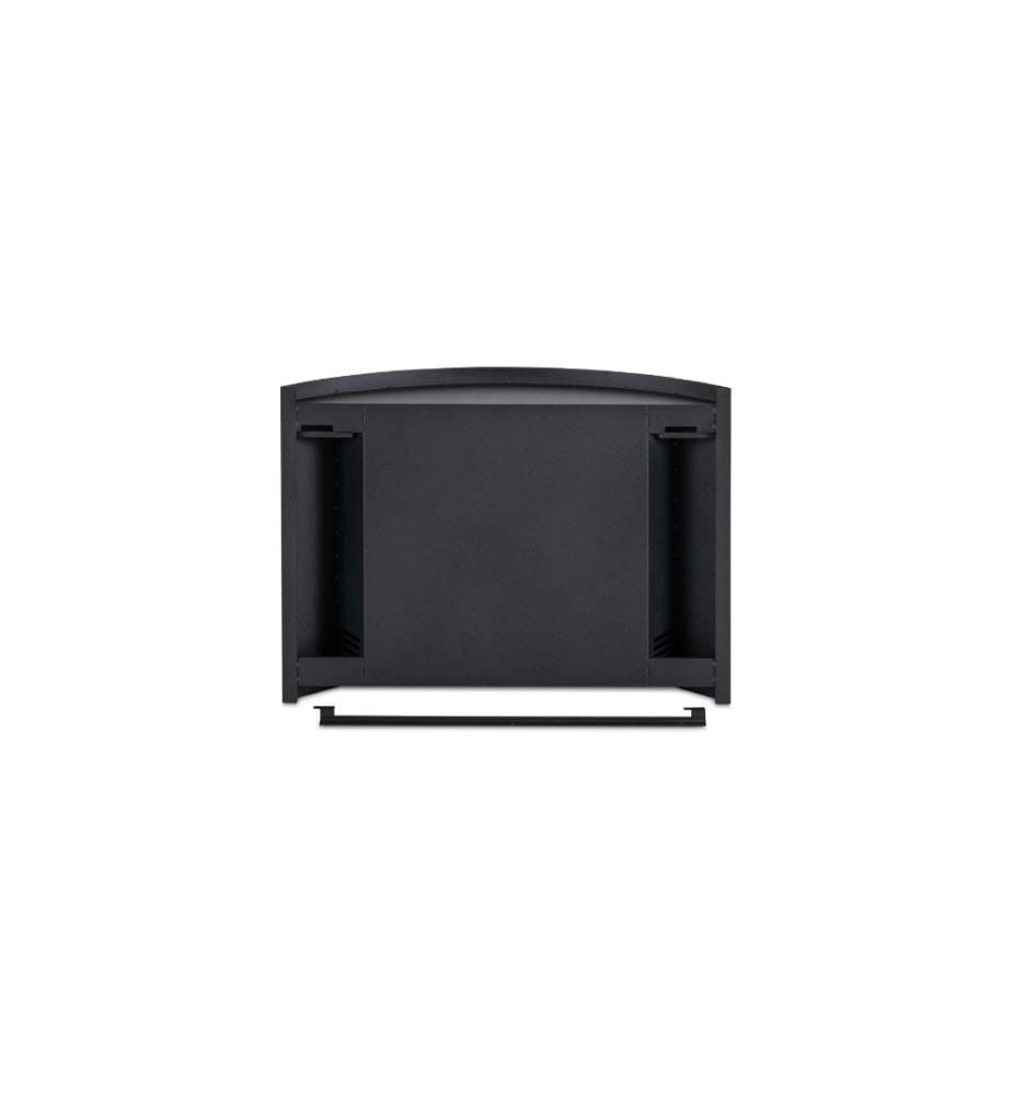 Redonda Bioethanol-Kamin 63x45x16 cm - Schwarz und Chrom