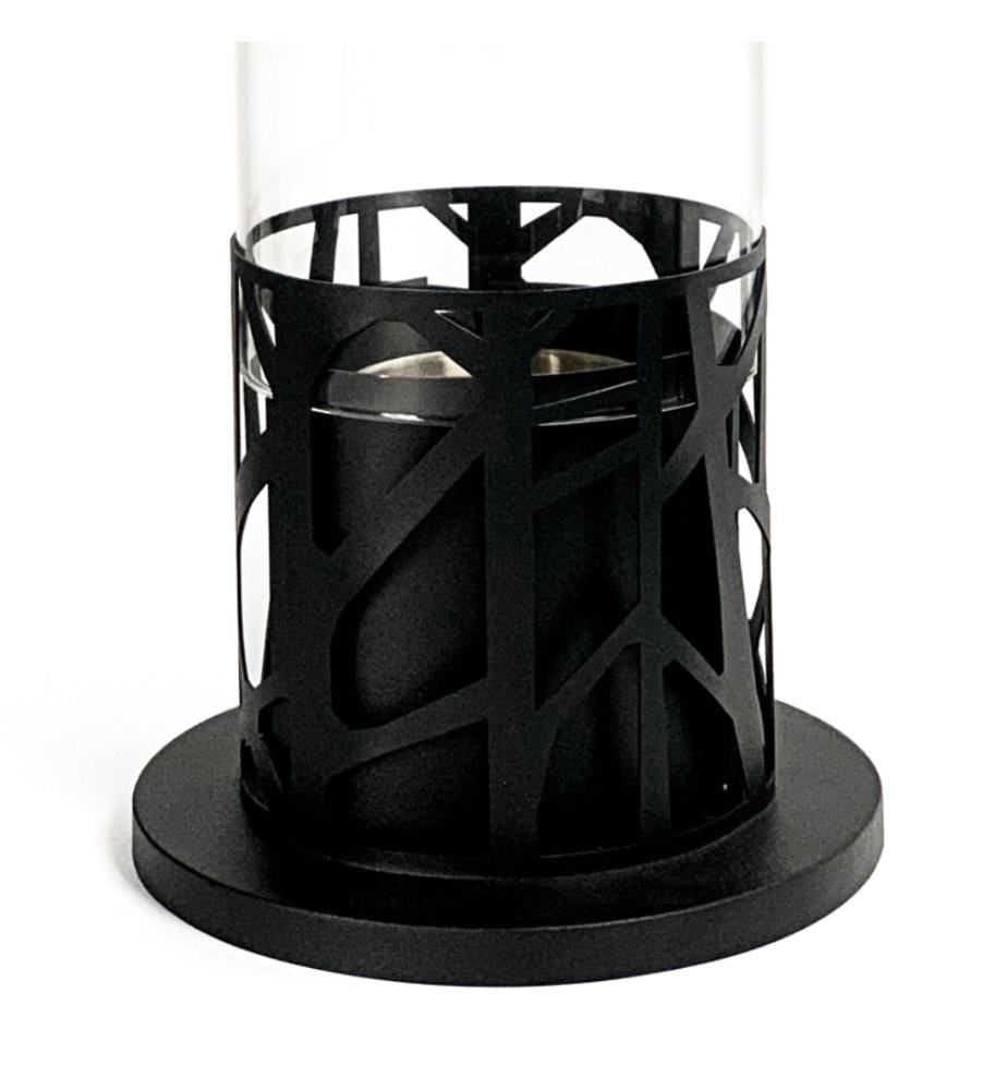 Piper Bioethanol-Kamin 20x50 cm - Schwarz und Chrom