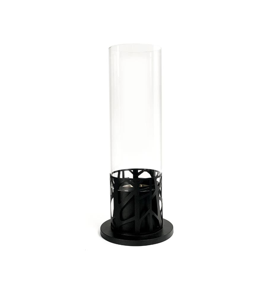 Piper Bioethanol-Kamin 20x50 cm - Schwarz und Chrom