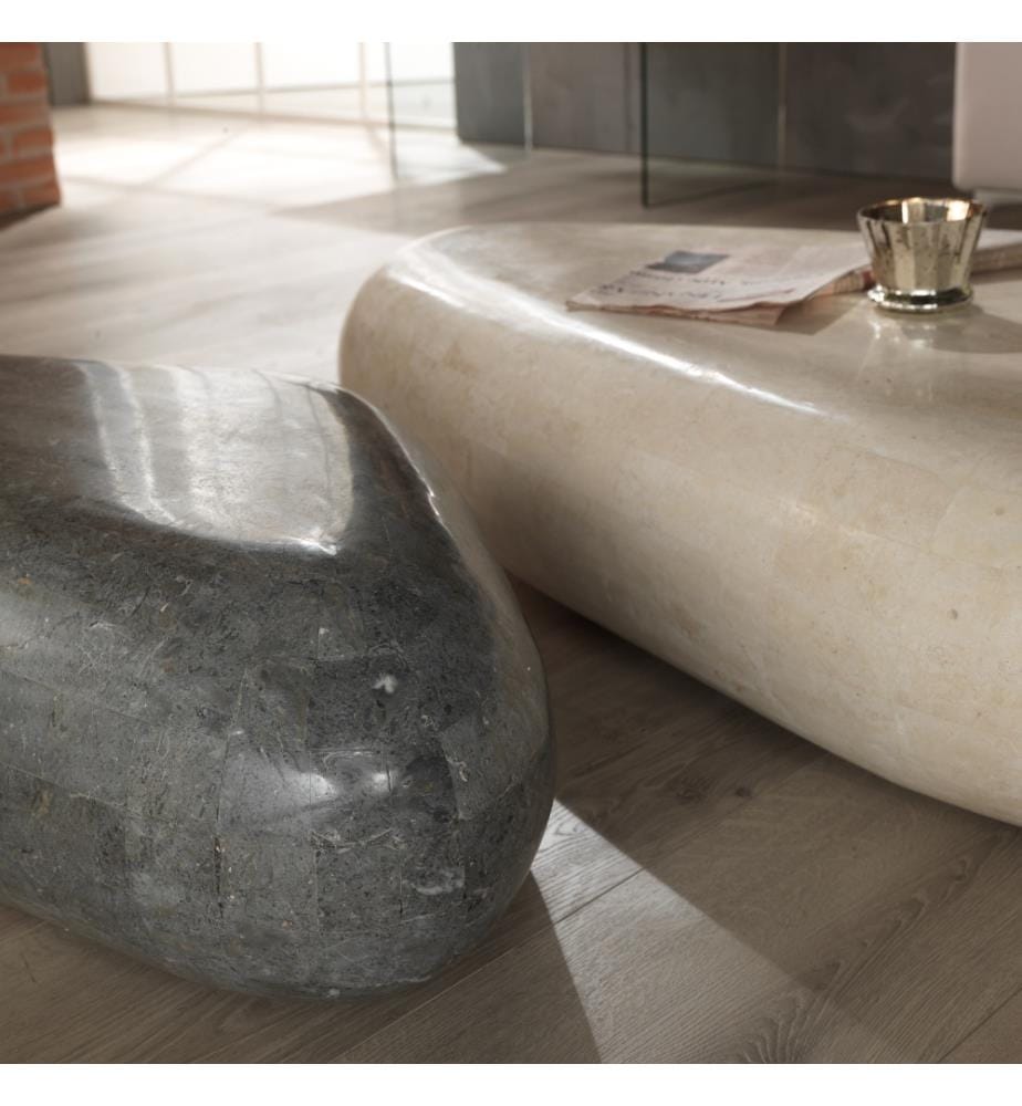 Sasso Fossil Stein Couchtisch 52x98x27 cm