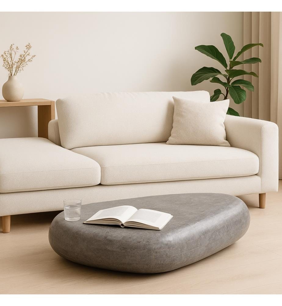 Sasso Fossil Stein Couchtisch 74x123x27 cm